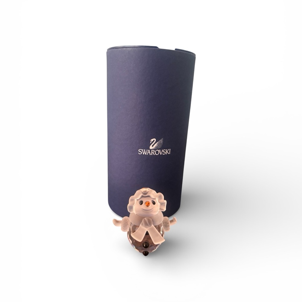 Swarovski vintage retired crystal snow woman figurine 655376